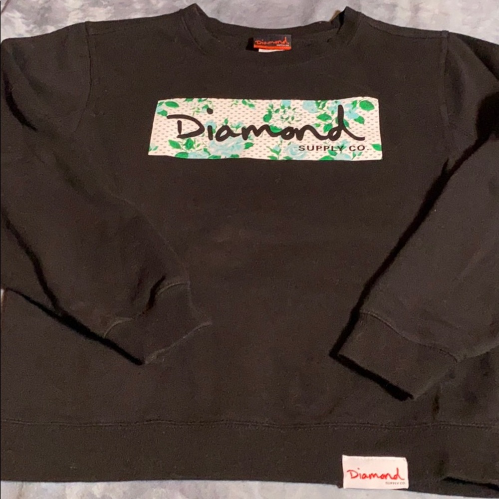 Diamond Supply Co. Pullover Graphic Distressed Sweatshirt, size S - Picture 6 of 16
